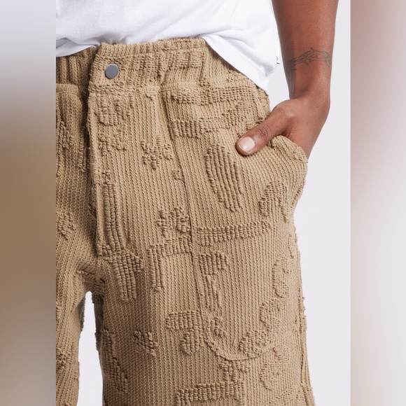 OAS Brown Cleo Textured Shorts in Medium - Picture 5 of 10